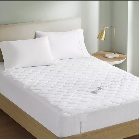 NTW Serta Cotton Rich Heated Mattress Pad -- queue - Picture 1 of 5